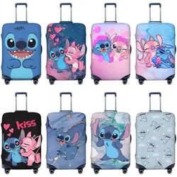 Funda de equipaje elástica de Stitch, Protector de bolsa de polvo para maleta de carro, accesorios de viaje de dibujos animados, Flight Fun, suministros de equipaje