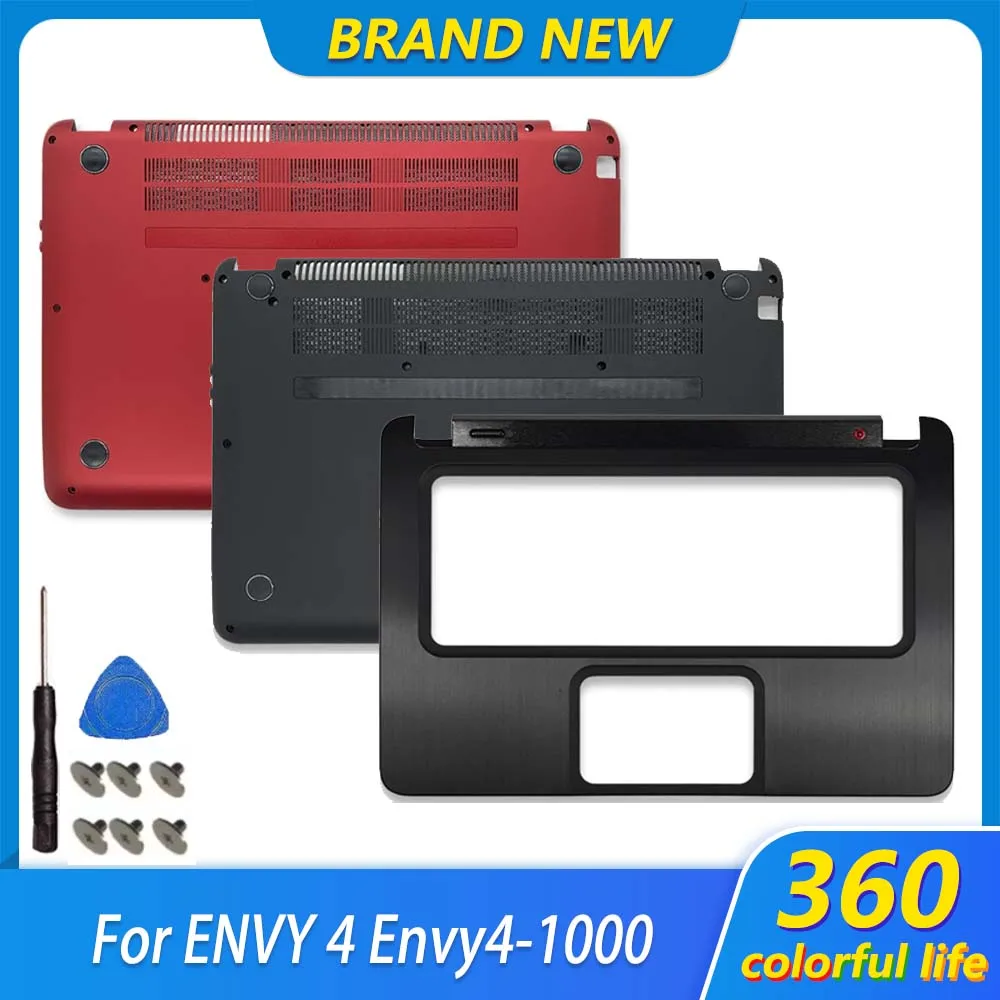 NEW For ENVY 4 Envy4-1000 1008 1040 TPN-C102 Laptop LCD Back Cover Front Bezel Palmrest Lower Bottom Case Upper Topcase Panel
