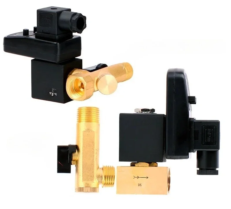 Automatic Timing 1/2 Inch Direct Moisture Drain Valve Solenoid Valve Power Diaphragm Electronic Gas Storage Tank for Water