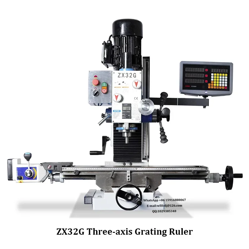 ZX32G Bench Drilling and Milling Machine Metal Processing Industrial Three-axis Grating Ruler MT3