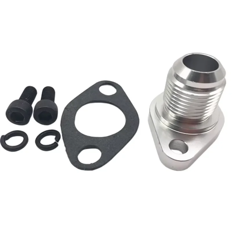XUECHEN Custom CNC Aluminum Billet Block for Mk2 OE RP7 with 12AN GT28 GT30 GT35 Turbo Oil Drain Return Flange