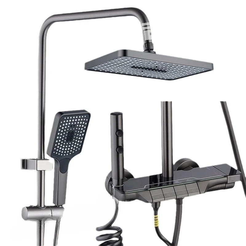 

All copper, shower set, household, bathroom large top spray.