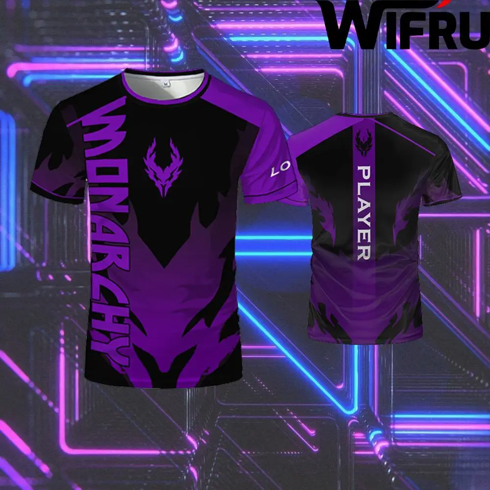 

Men's Personalized E-sports Jersey Team Uniforms Daily Quick-drying Breathable T-shirt Gamers Can Customize The Name Logo