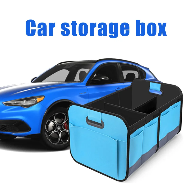 

Large Capacity Car Trunk Organizer 70L Foldable Car Storage Box Waterproof Storage Bag For Fishing Camping ﻿Universal