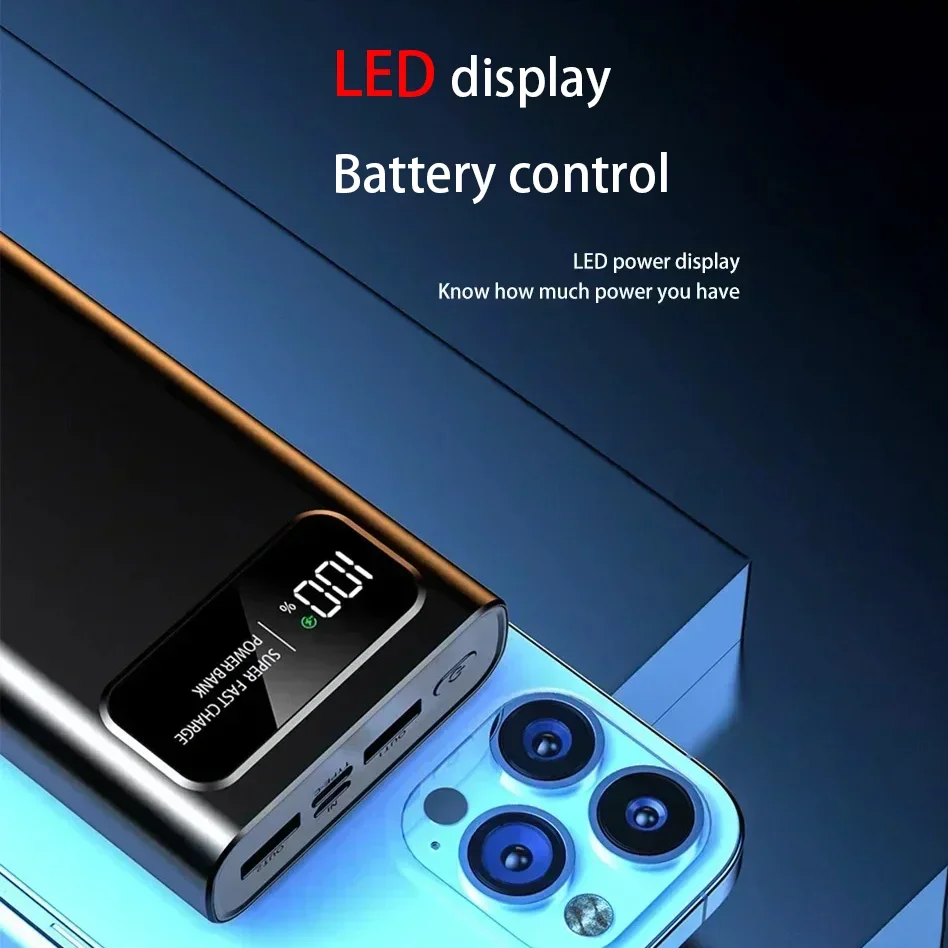 VIVO 200000mAh قدرة عالية 120 واط شحن سريع للغاية 3C شهادة قوة البنك بطارية عرض قوة البنك آيفون Xiaomi