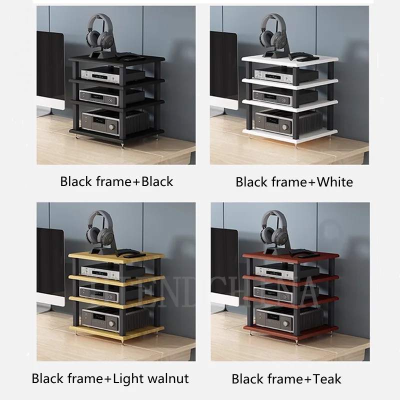 DK-019 Desktop Small Rack Earphone Amplifier Printer Stand Sound Card Decoding Layered Design Audio Equipment Rack