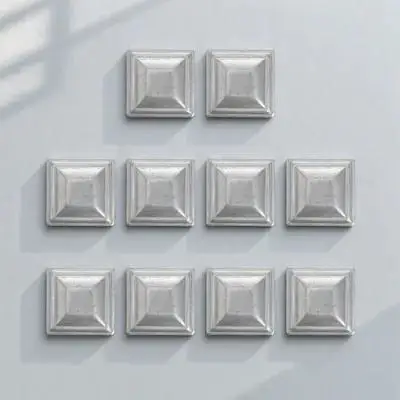 10 قطعة غطاء آخر المجلفن دائم السلس حافة سياج آخر غطاء النمط الحديث ديكور خارجي سياج قبعات القطب يغطي لأعمدة معدنية #6