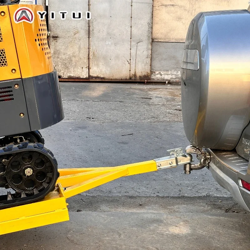 حفارة صغيرة مخصصة Ce Epa Euro 5 محرك كوبوتا 1.5 طن حفارة صغيرة سحب مقطورة مسطحة تسليم سريع