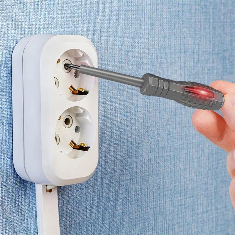 A84X-2-In-1 High Torque Strong Magnetic Screwdriver Electricity Detector, Electricity Tester Pen With Magnetic