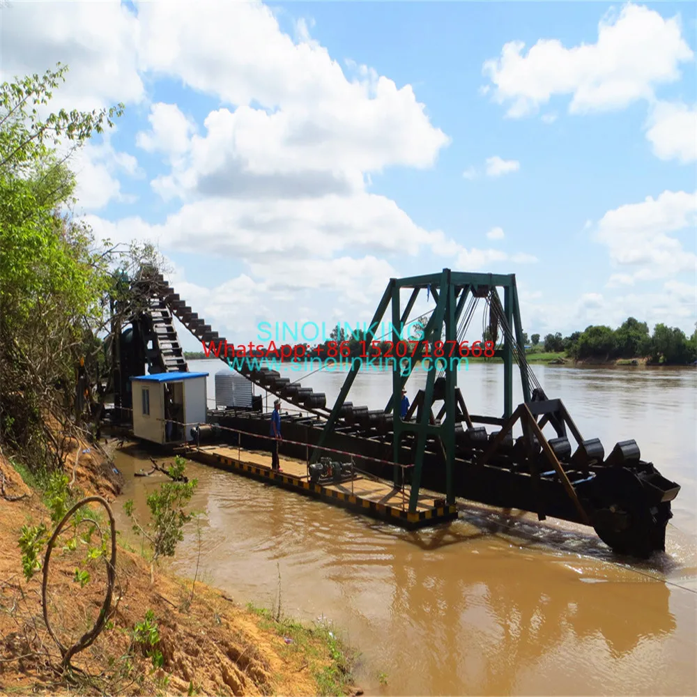 ГОРЯЧАЯ ПРОДАЖА Gold Dredger Machine Alluvial Gold Mining ведро Dredge
