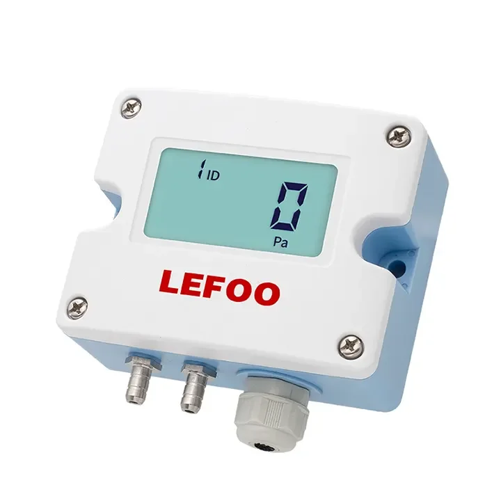 LEFOO LFM52 RS485 Digital HVAC Air Differential Pressure Transmitter Low Differential Pressure Sensor With LCD Display