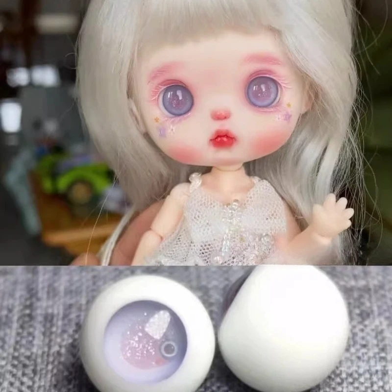 10-6-6.5/ob11 Glass Eyeball Handmade DIY Ultra-light Clay Stone Plastic/clay Making Small Statue Eye Accessories Glass Eyeball