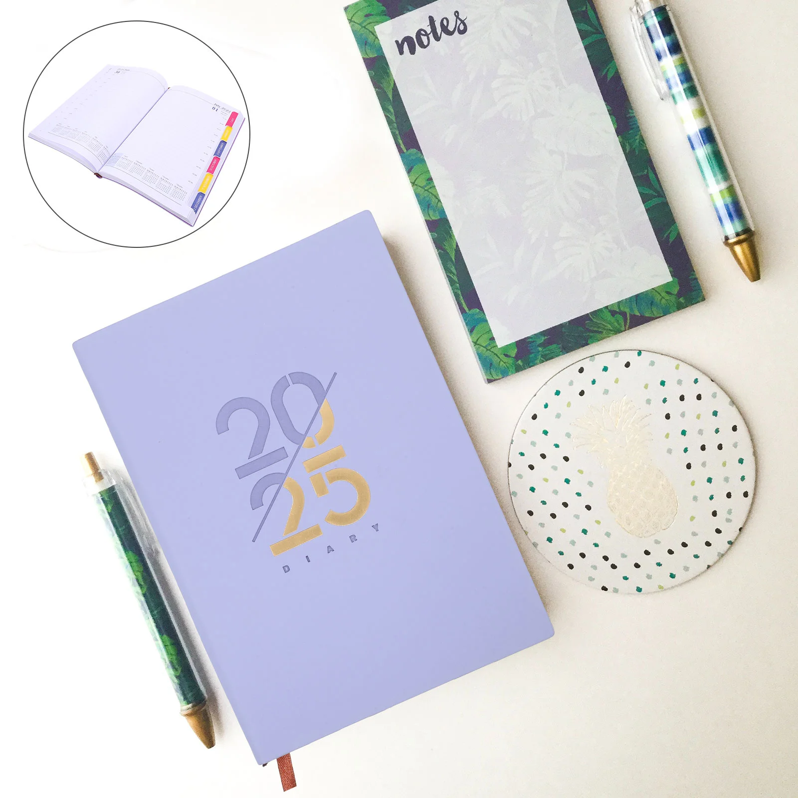 2025 Schedule Makeup Advent Calendar Planners Notebook Day Multifunction Paper Cute Weekly Small Academic Office Monthly