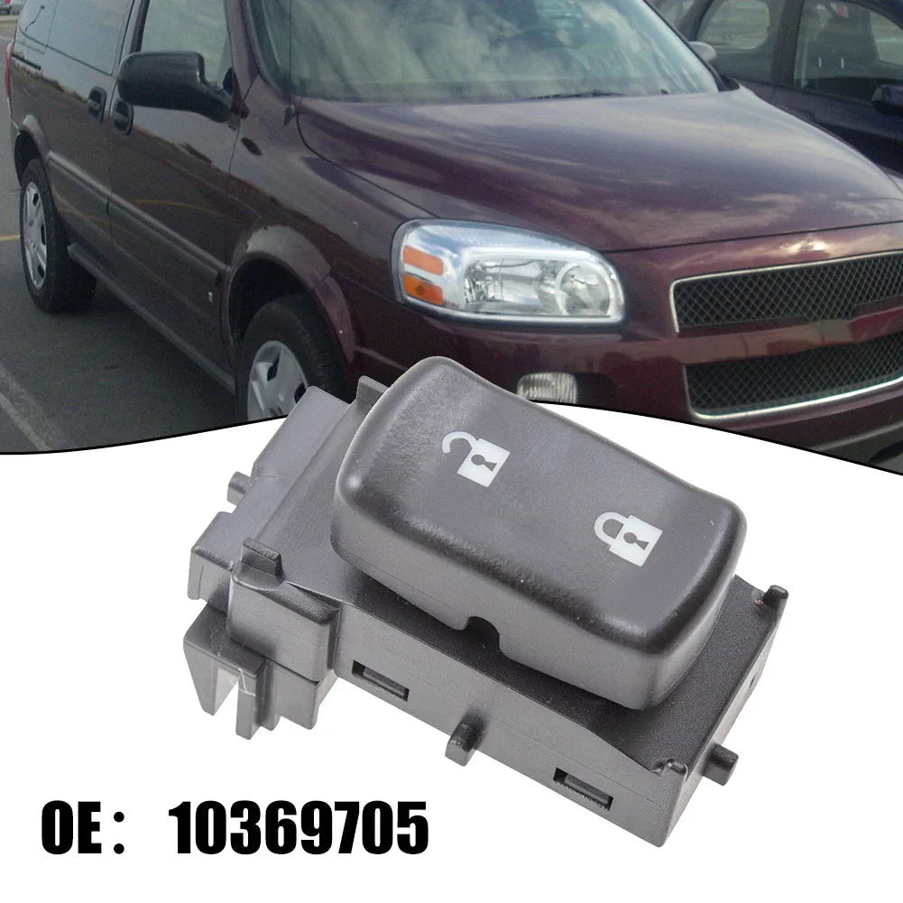 Door Lock Switch Front Driver Side For Chevrolet For Uplander 05-09 OE 10369705 Black ABS Plastic Interior Control Replacement P