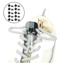 20pcs Quick Shoelace Lock Shoe Strings Cord Fastener Buckle Locks Stopper