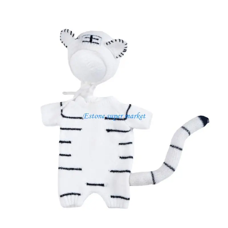

090B Newborn Photography Props Baby Costume Baby Boy Photoshoot Outfit Crochet Newborn Girl
