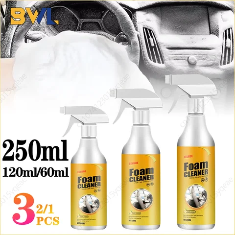 Multifunctional Foam Cleaner Car Interior Stain Removal and Cleaning Leather Seat Foam Cleaner Spray Foam Maintenance Wash Car