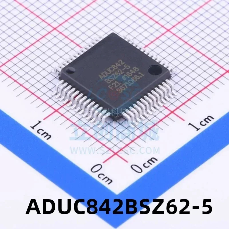 1PCS ADUC842BSZ62-5 ADUC842 Patch MQFP-52 Microcontroller Chip