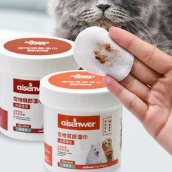 150PCS Pet Remove Dirt From Eyes and Ears Wipes Dog and Cat Earwax Clean Ears Odor Remover Wet Tissue Cleaning Tools Supplies