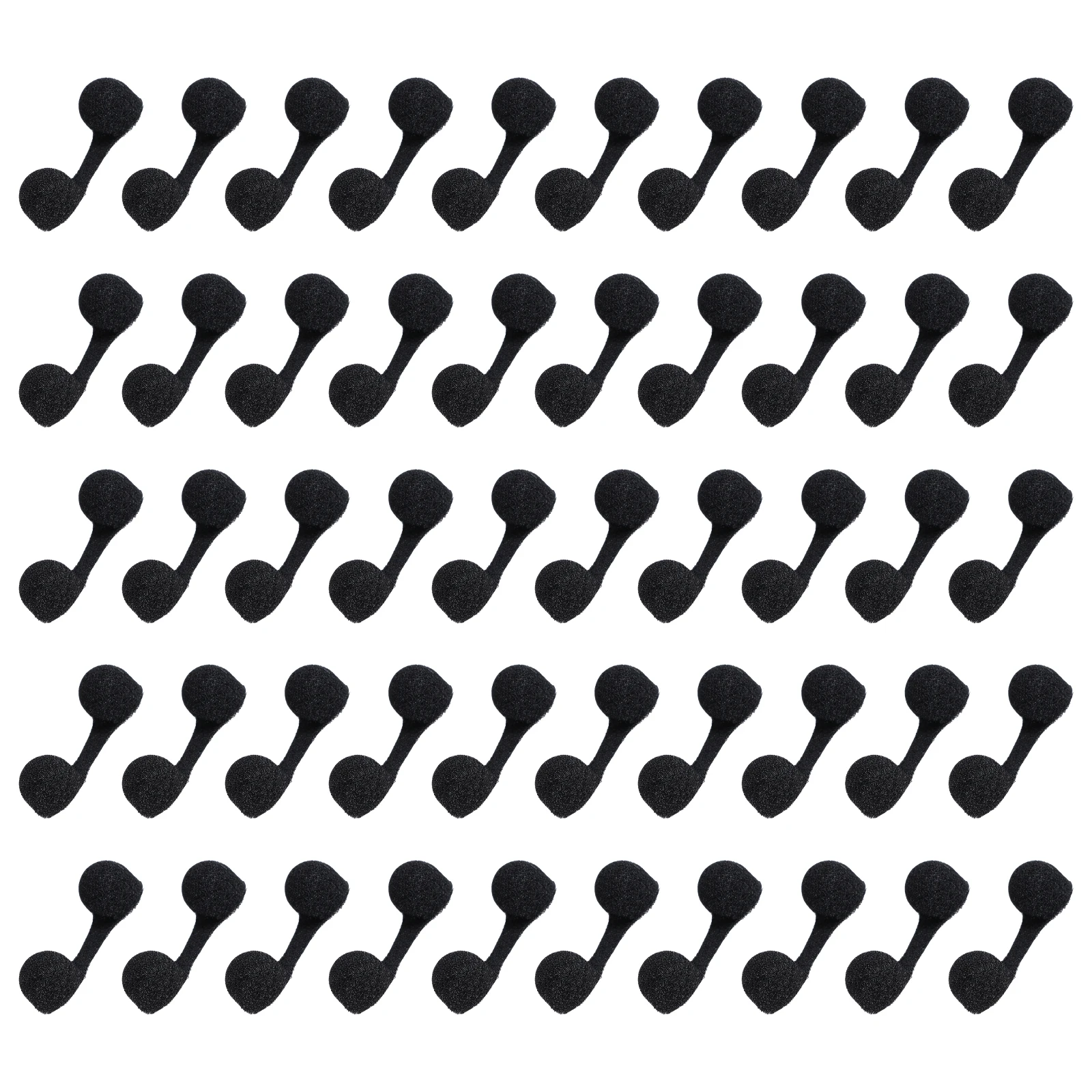 

50pcs Black Sponge Nasal Filters Universal Size Anti Dust Pollution Plugs for Spray Tanning Makeup Sessions Bad Weather Use
