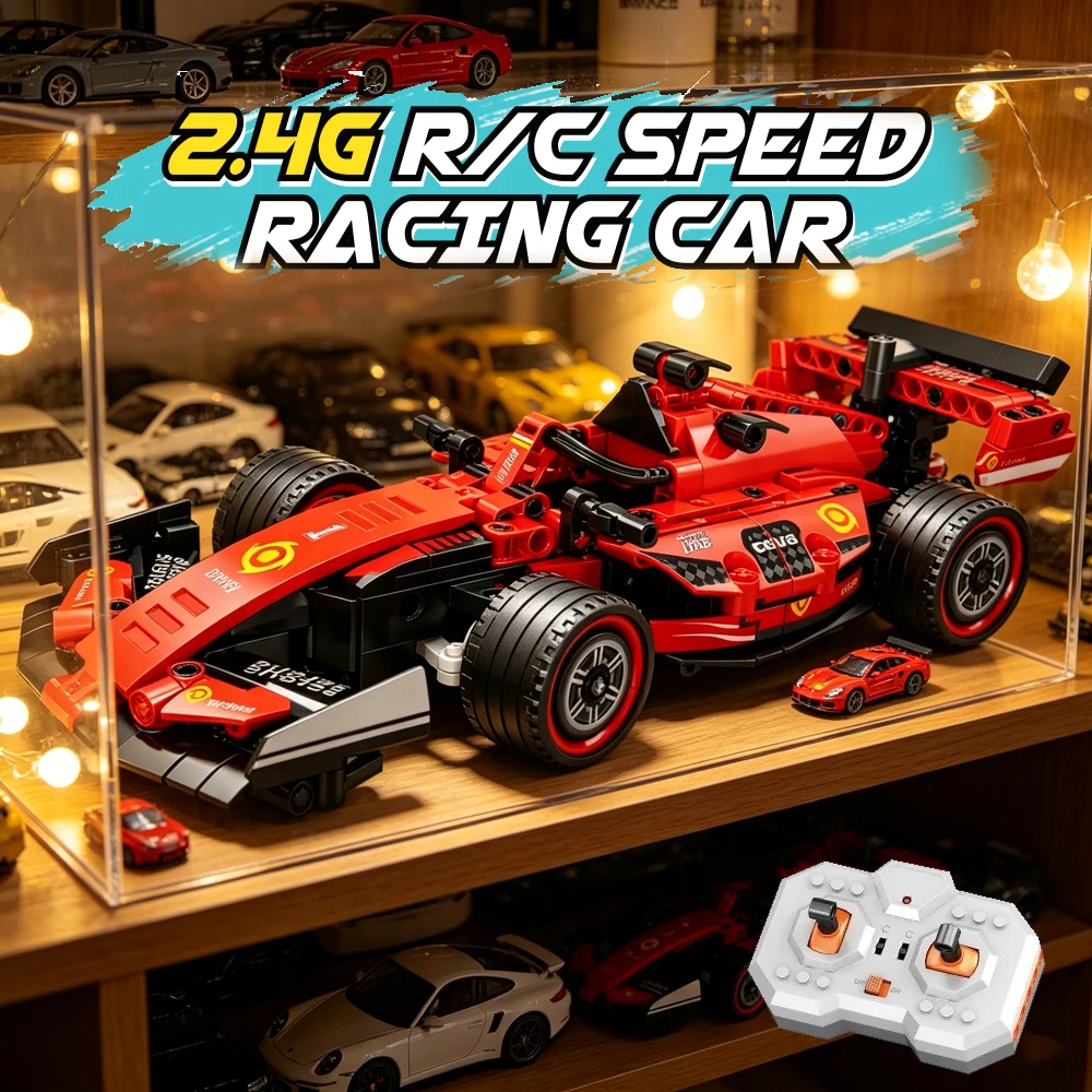 

1/24 Technical Building Blocks Remote Control Sport Car DIY Assembly Racing Vehicle Bricks Model Toys for Adult Birhday Gifts
