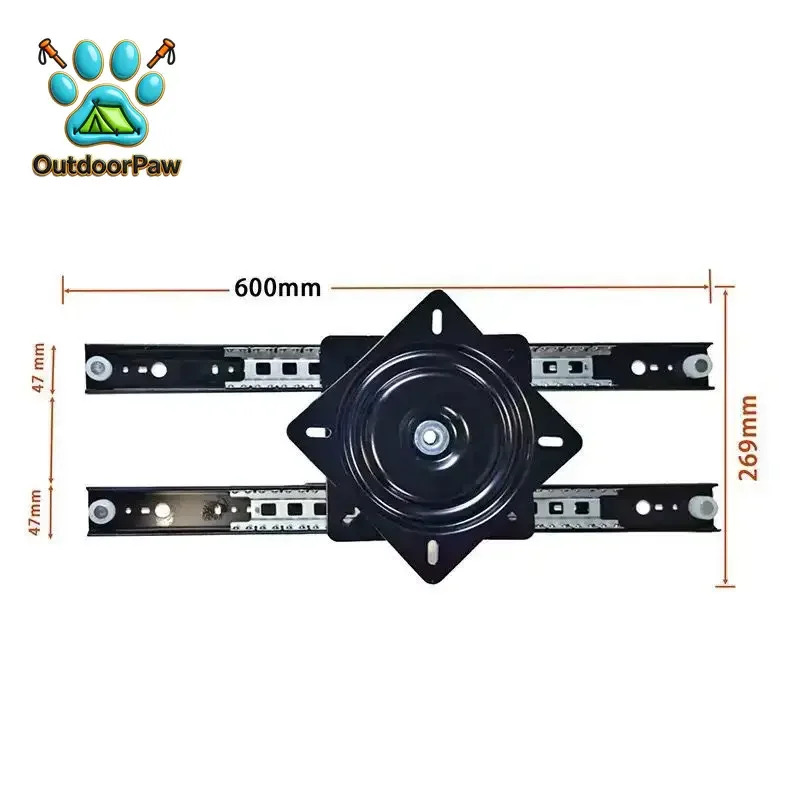 Adjustable Bar Counter Dining Table Guide Rail Rotating Dining Table Guide Rail Pull-out Track Guide Rail Hardware