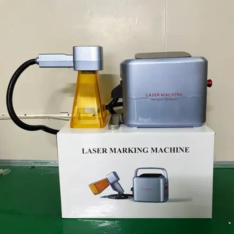 20w 30w Mini Portable Handheld Small Metal Sheet Plate Handheld Laser Marker Engraver Handheld Laser Engraver