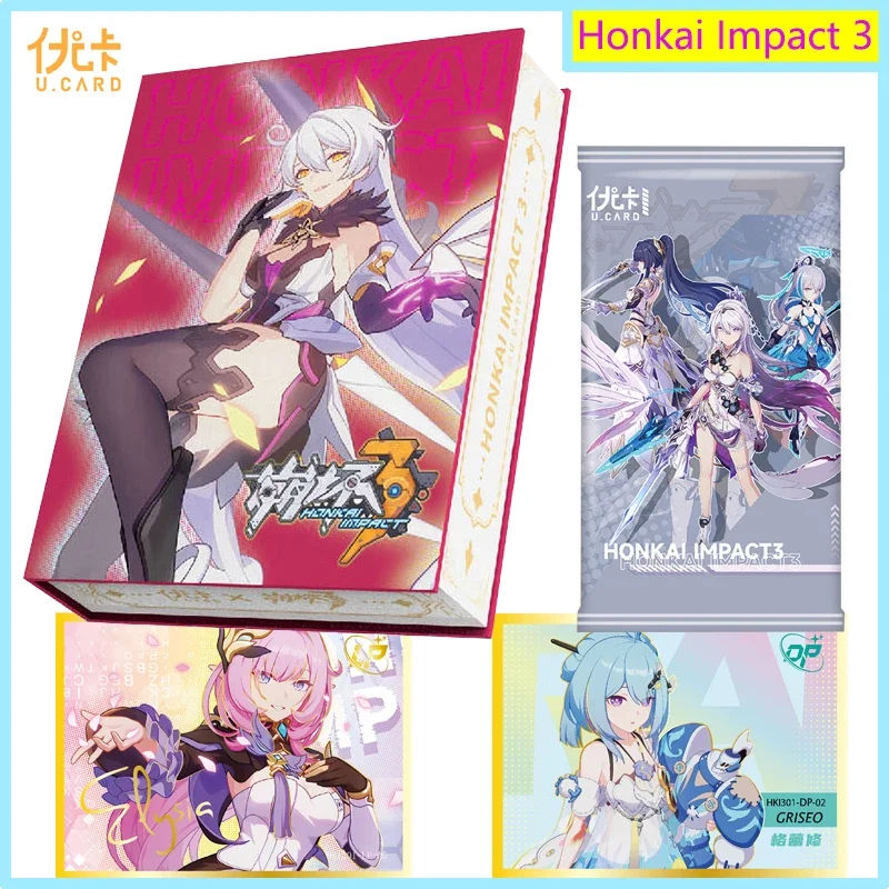 

Newest Honkai Impact 3 Collection Cards All Set Rare Anime Character Raiden Mei Peripheral Game Playing Card Children Gifts Toys