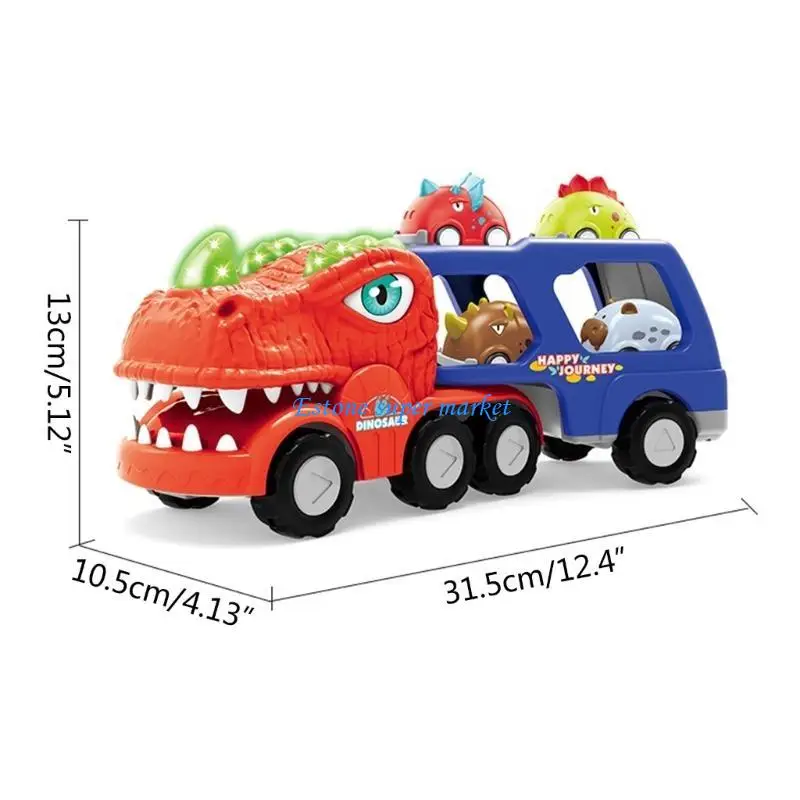 090B Transporte Infantil Caminhão Dinosaur Toy Toy Duas-confeitar