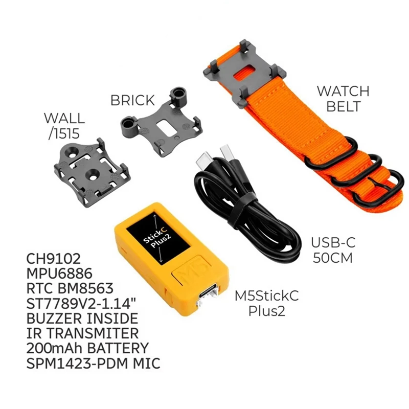 Untuk M5stickc Plus2 ESP32 Iot Development Board dengan Watch Set Iot