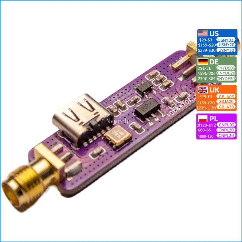 Nvarcher 1090MHz 1.09GHz ADS-B Active SAW Filter &LNA 5V Power Supply