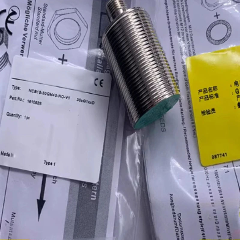 

4 шт. Новые высококачественные датчики приближения Pepperl+Fuchs NCB15-30GM40-N0 N0 NCB15-30GM40-NO, искробезопасные, взрывозащищенные