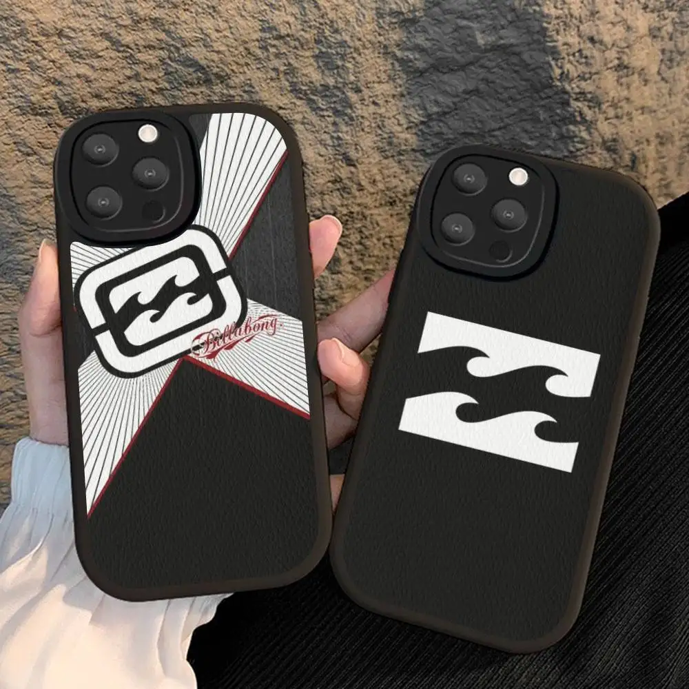 

Casual Surfing-B-Billabong Phone Case For IPhone 16 15 14 11 12 13 Pro Max Plus Back Leather Shell