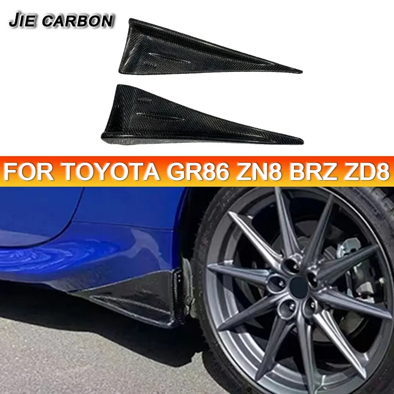 

Carbon Fiber Side Skirts Splitter Fins Winglet For Toyota GR86 ZN8 Subaru BRZ ZD8 Flaps Apron Trim Canards Splitters 2019+