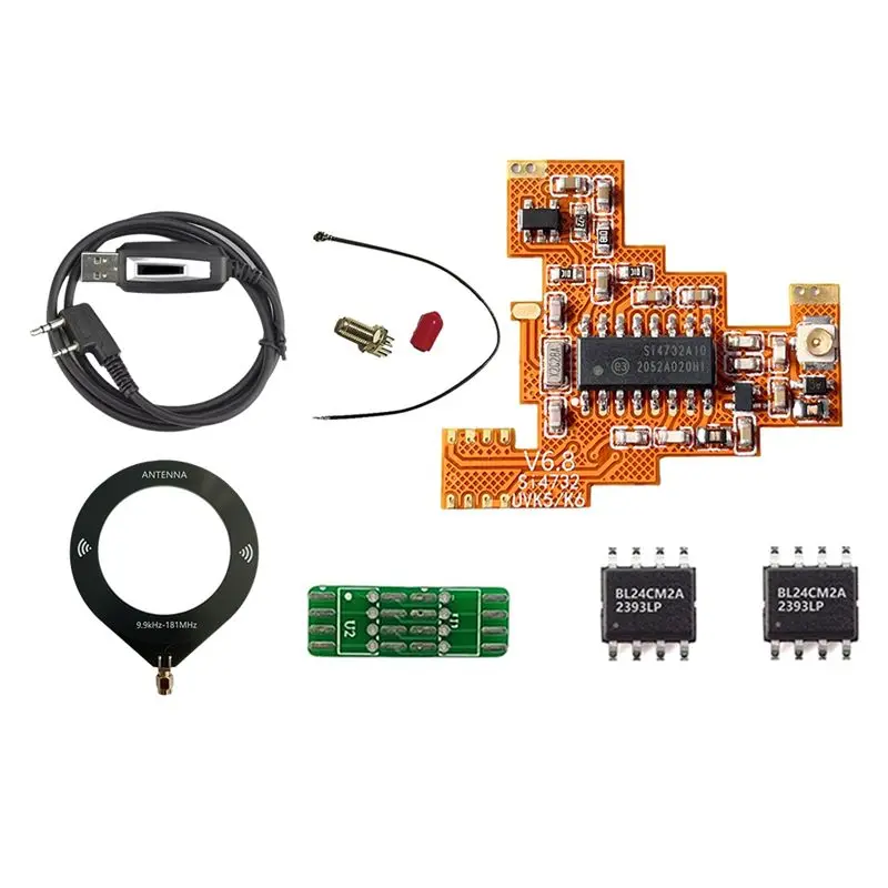 

Модуль BAAU SI4732 V6.8 FPC + чип 2X512 КБ + петлевая антенна Forquansheng UVK6 K5, коротковолновый полнодиапазонный прием/одинарной баковой полосы