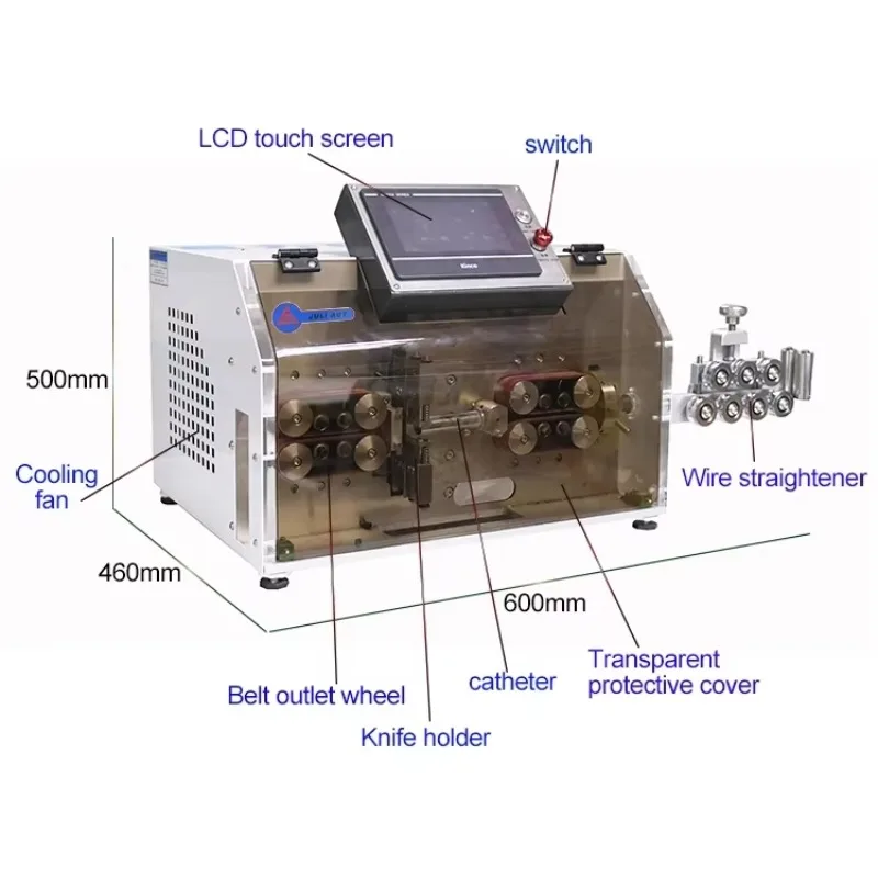 JL-600-30H 7 Cores Wire Stripping Machine Multicore Jacket Cable Cutting Machine Fully Automatic Cable Stripping Machine