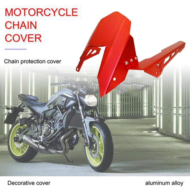 Chain Guard Cover Rear Fender Tire Hugger Fender Mudguard Chain for Yamaha MT-07 FZ-07 2013 2014 2015 2016 2017