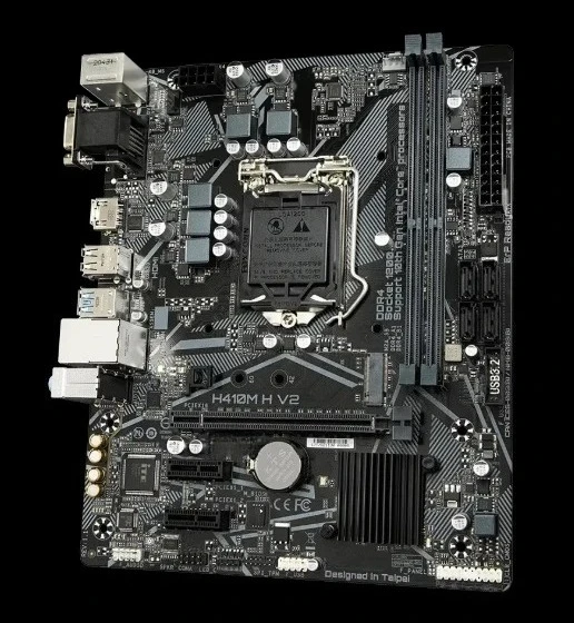 

FOR GIGABYTE H410M H V2 supports M.2 VGA HDMI display interface 10th generation CPU