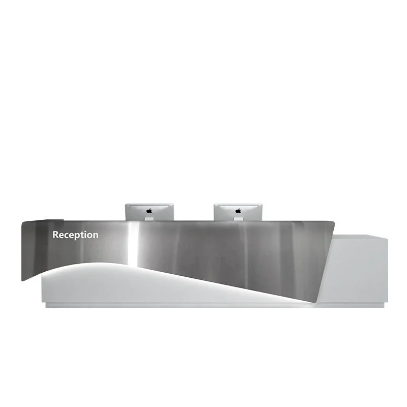 Simple Modern MDF Multifunctional Company Front Reception Desk Beauty Salon Cashier Hotel Club Bar Table
