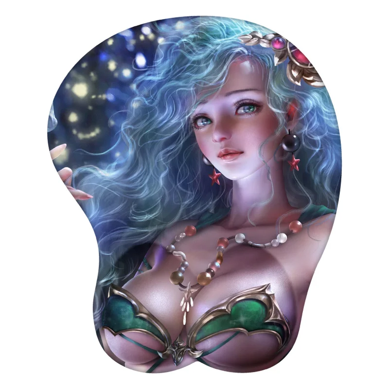 

Rydia Final Fantasy Anime 3D Mouse Pad Sexy Wrist Rest Desk MousePad Mat Gamer Accessory