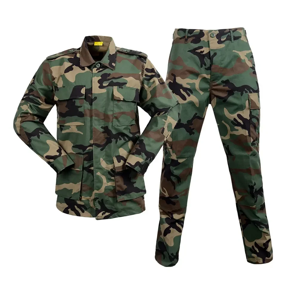 Four Chest Pocket Outdoor Uniform Multi Pocket Suits Clothes Outdoor Hunting Hiking Work Clothes Big Size Uniform