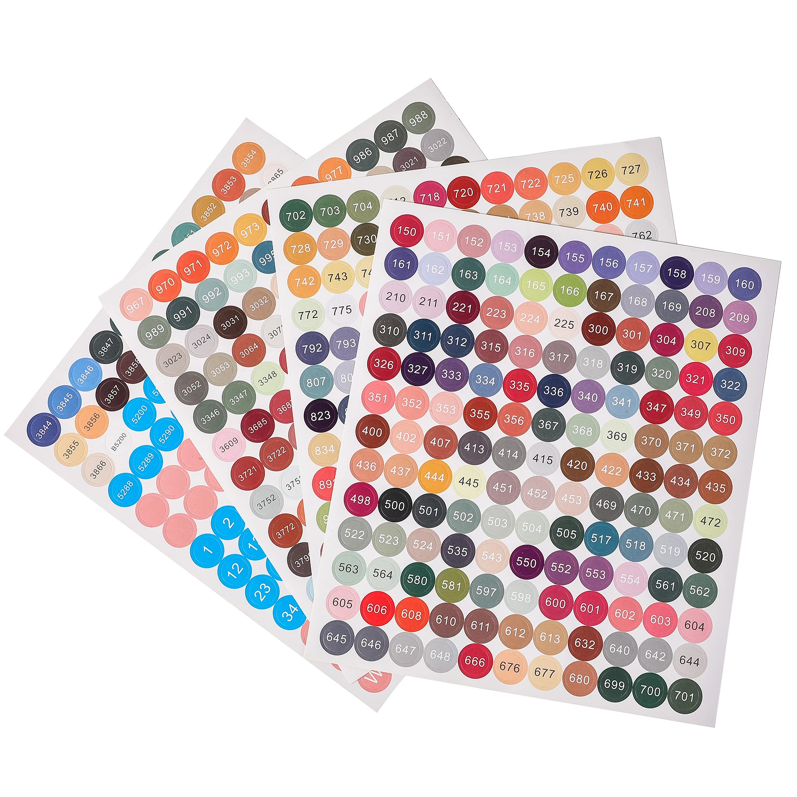 Diamond Painting Color Number Stickers 447 DMC Labels Stickers Storage Box Diamond Painting Accessories Mosaic Bottle Tools