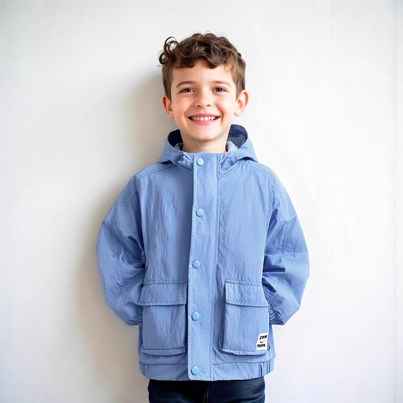 

SAILEROAD Kids Clothes 2025 Autumn Spring New Outerwear Toddler Baby Boys Blue Tops Jackets Coats 3-8 Years Children's Clothing