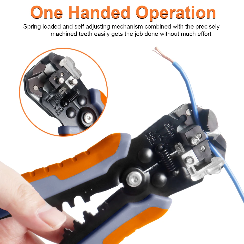 HSC8 6-4A/6-6A Crimping Pliers Kit,Stripping Cutting Plier with Tube Terminal Suit WOZOBUY Brand Electric Tools Set