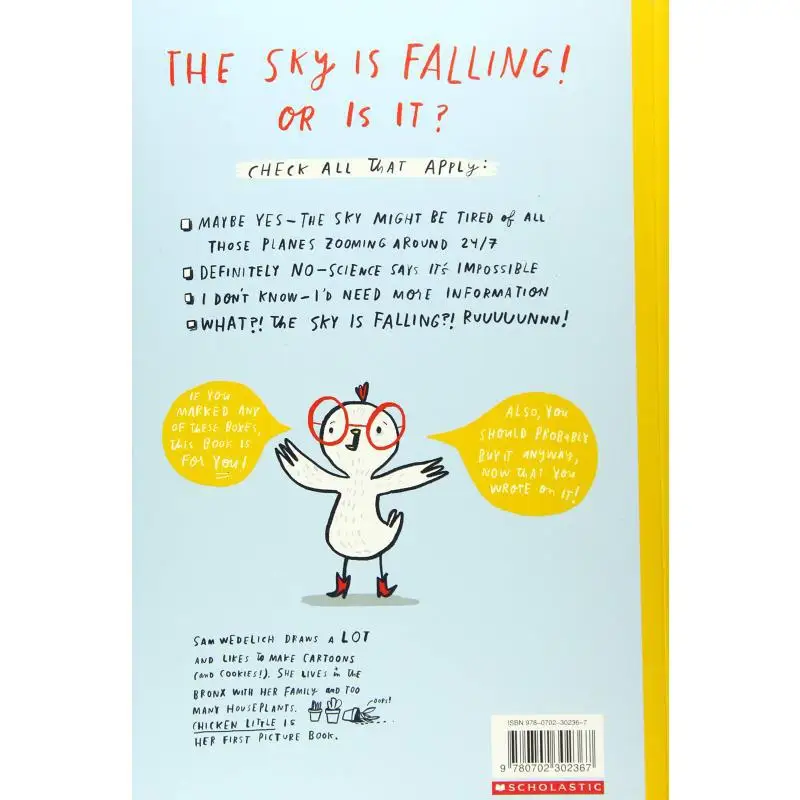 Sam WedelichChicken Pequeño Sam Wedelich Sam Wedelich SCHOLÁSTICO US 9781338359015 Libro