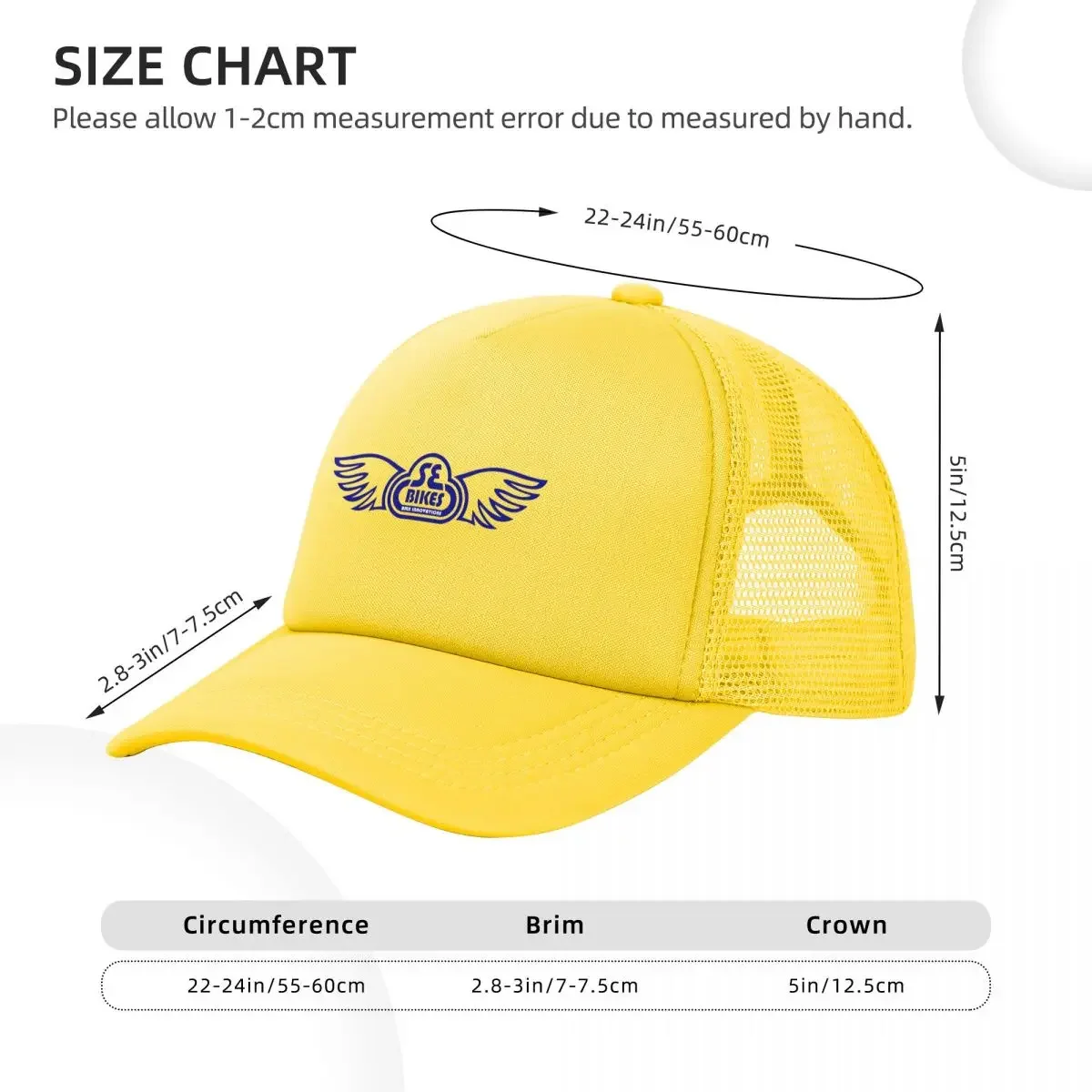 SE Bikes Bmx شعار شبكة قبعات البيسبول Snapback قبعات البيسبول الموضة تنفس عادية Casquette في الهواء الطلق للرجال والنساء