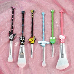 6pcs/set Sanrio Hello Kitty Cat Makeup Brushes Eyeshadow Cartoon Makeup Brushes Kawaii Cosmetic Brushes Women Beauty Tools Kits