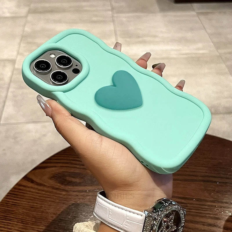 Realmec55 Love Heart Candy Wavy Силиконовый чехол для Oppo Realme C55 C65 C67 C53 12 Lite 11 Pro Plus A54 A57 Противоударный мягкий чехол