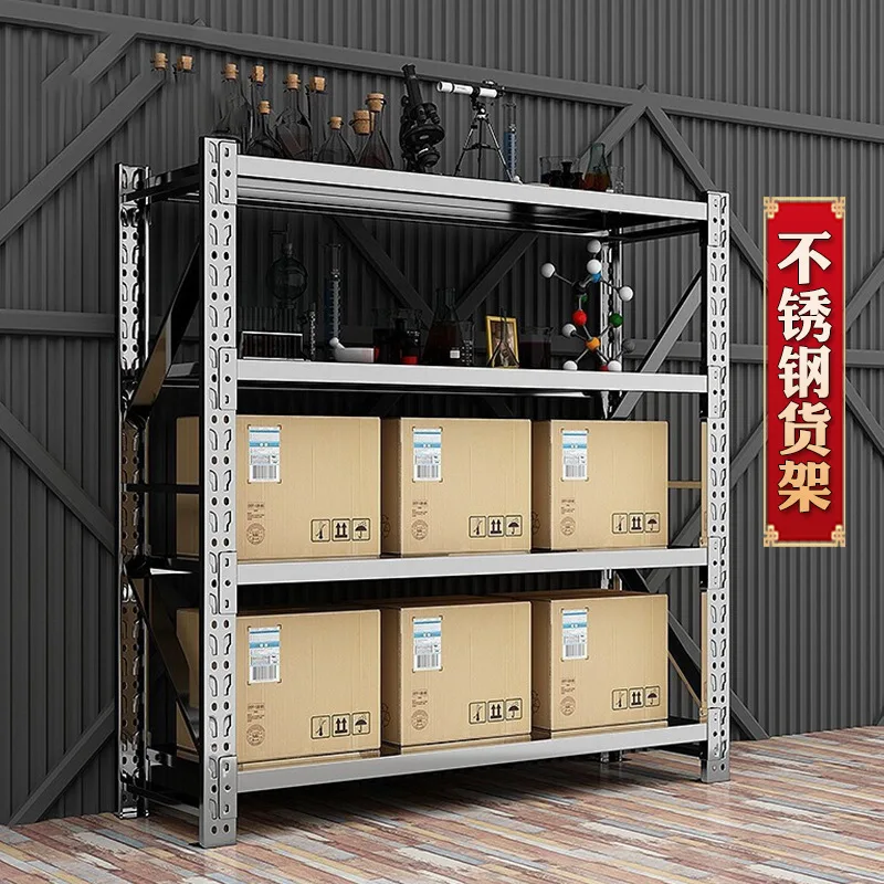 LMM304 stainless steel storage shelf multi-storey commercial cold storage room basement storage rack