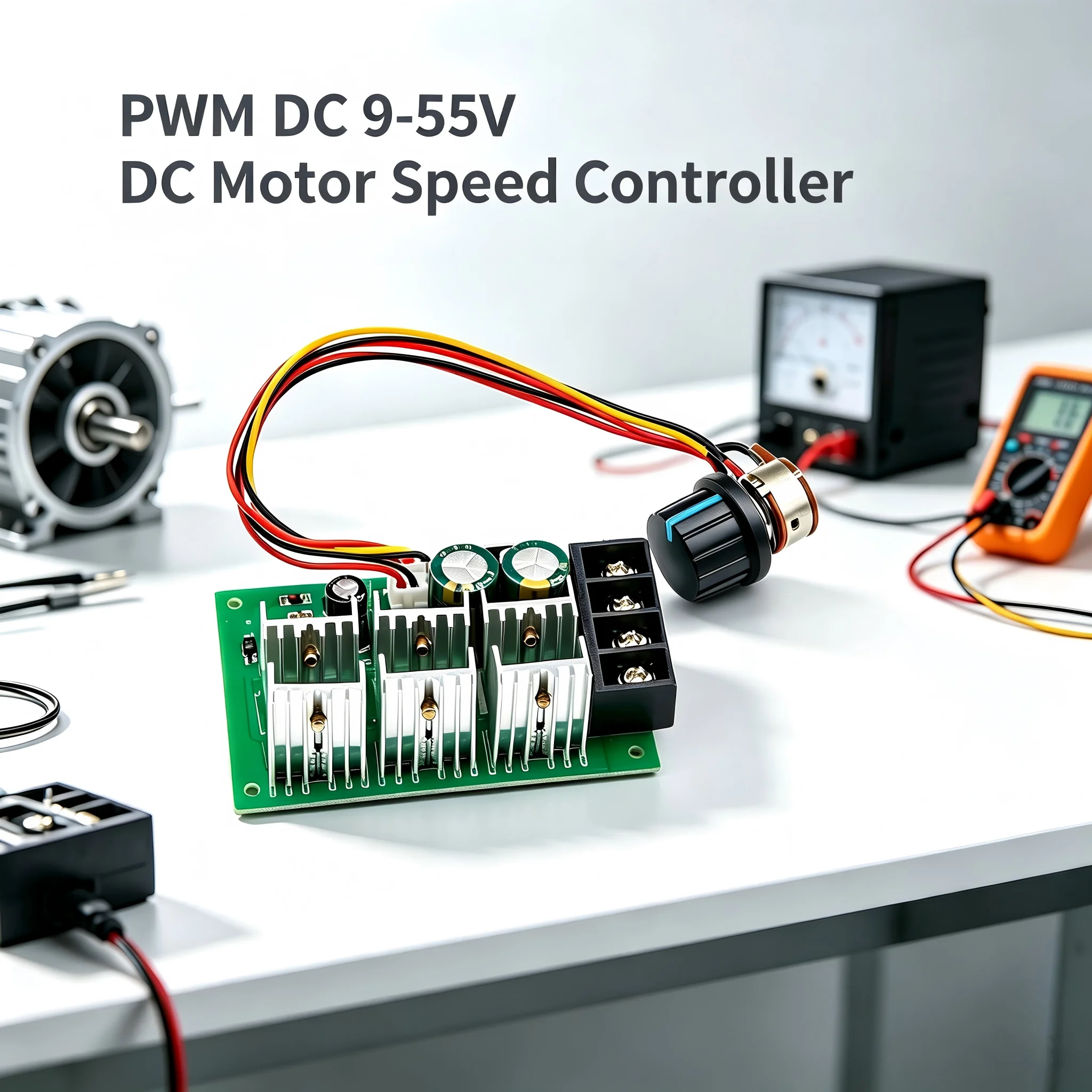 DC 9-55V 40A 2000W PWM DC Motor Pump Speed Regulator High Power Speed Controller Driver Motor governor 9V 12V 24V 36V 48V